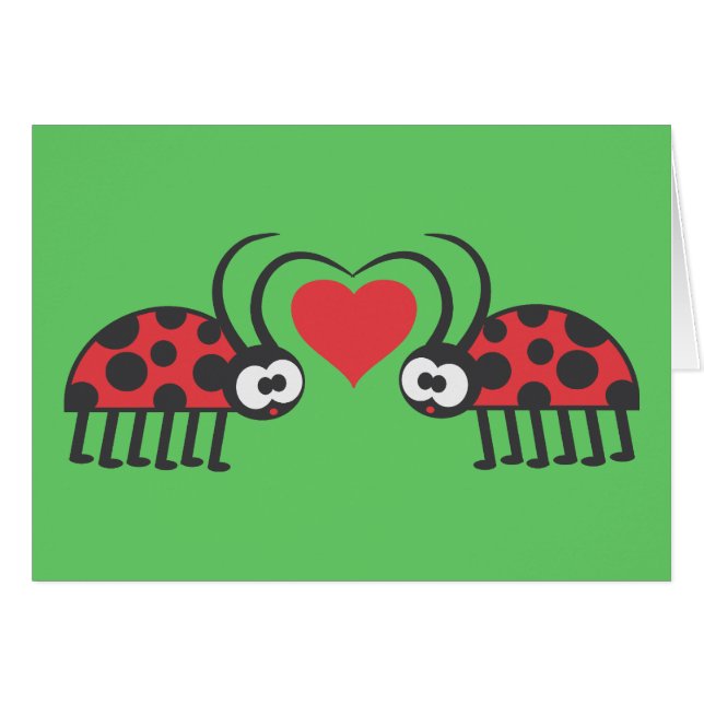 Cartão Lady Love Birds (Frente Horizontal)