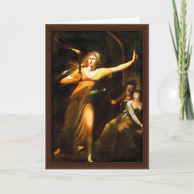 Cartão Lady Macbeth Que Dorme Com Sono Por Füssli Johann  (Frente)