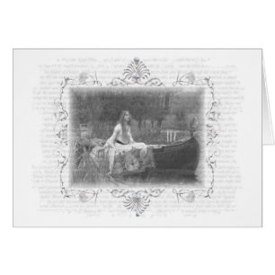 Cartão Lady Of Shallot Waterhouse