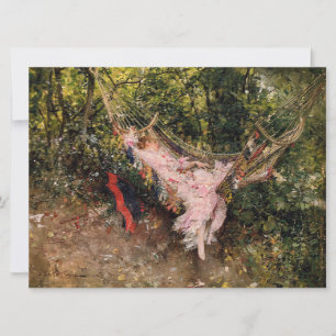 Cartão Lady Resting in a Hammock (por Giovanni Boldini)