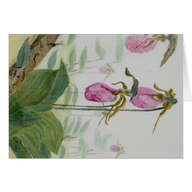 Cartão Lady Slippers (Frente Horizontal)