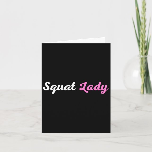 Cartão Lady Squat (Frente)