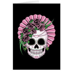 Cartão Lady Sugar Skull