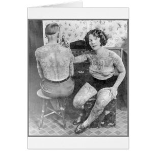 Cartão Lady Tattoo Artist