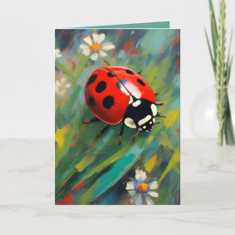 Cartão Ladybird Ladybug Greetings Card