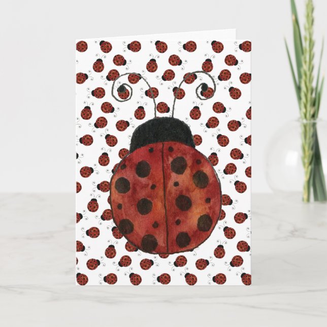 Cartão Ladybug (Frente)
