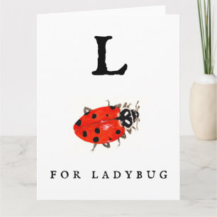 cartão Ladybug