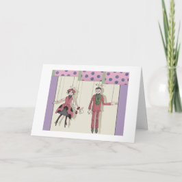 Cartão Ladybug Marionettes