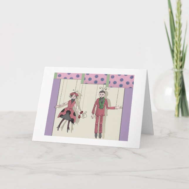 Cartão Ladybug Marionettes (Frente)