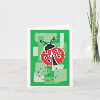 Cartão LadyBug Notecard