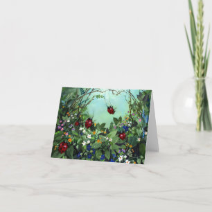 Cartão Ladybugs At Play Note Card
