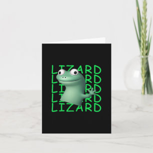 Cartão Lagarto Engraçado Lagarto Lagarto Meme Viral Tendê