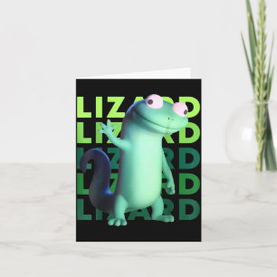 Cartão Lagarto Estranho Engraçado Meme _ Animal Surreal 3