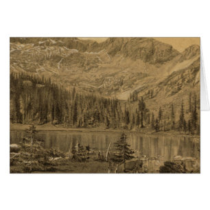 Cartão Lago Alpino, cume de Cerro Blanco