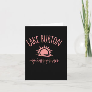 Cartão Lago Burton Ga My Happy Place Barco Fisheries Camp