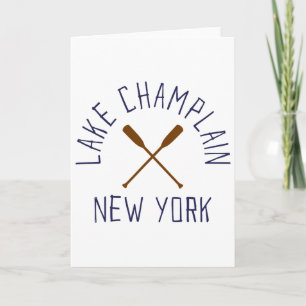 Cartão Lago Champlain Nova York Ao Ar Livre Vintage