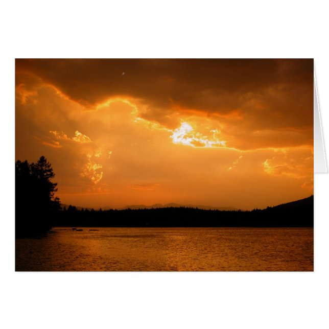 Cartão Lago Cinco Sunset (Frente Horizontal)