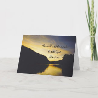 Cartão lago com escritura