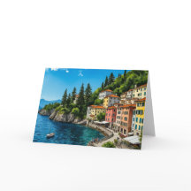 Lago Como Itália Watercolor