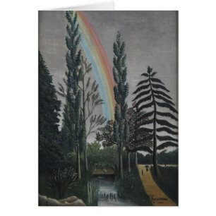 Cartão Lago Daumesnil por Henri Rousseau, Vintage Fine Ar