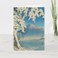 Lago de inverno Kawase Hasui