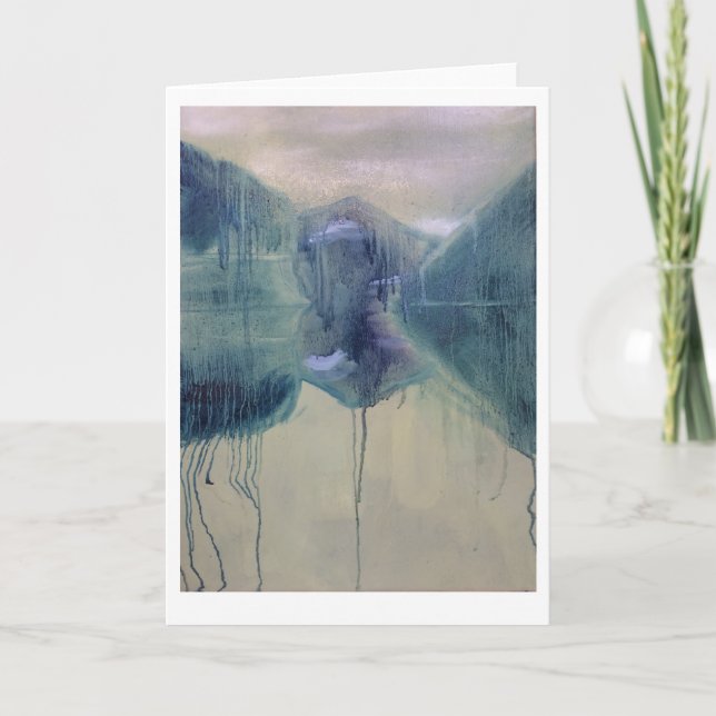 Cartão Lago e Montanhas (Frente)