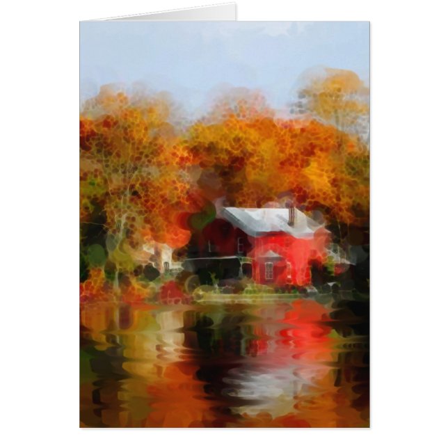 Cartão Lago fall (Frente)