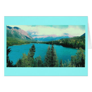 Cartão Lago Kenai, aterragem do tanoeiro, Alaska