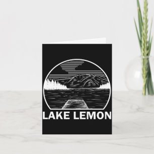 Cartão Lago lemon indiana piada pesca acampamento verão