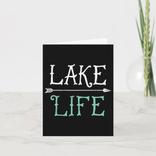 Cartão Lago Life T Camisa Barco De Pesca Que Veleja Engra