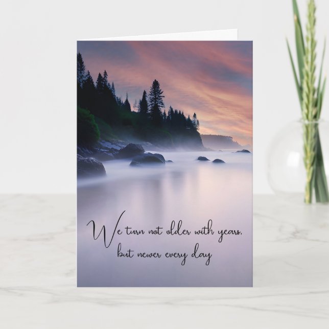 Cartão Lago Mist Birthday (Frente)