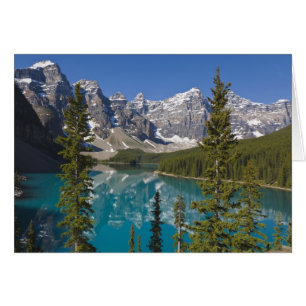 Cartão Lago Moraine, Rochas Canadenses, Alberta, Canadá 2