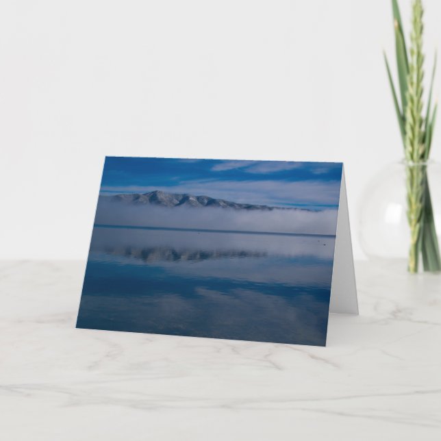 Cartão Lago nevoento (Frente)