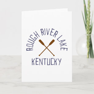 Cartão Lago Rough River Kentucky Exteriores Antigo