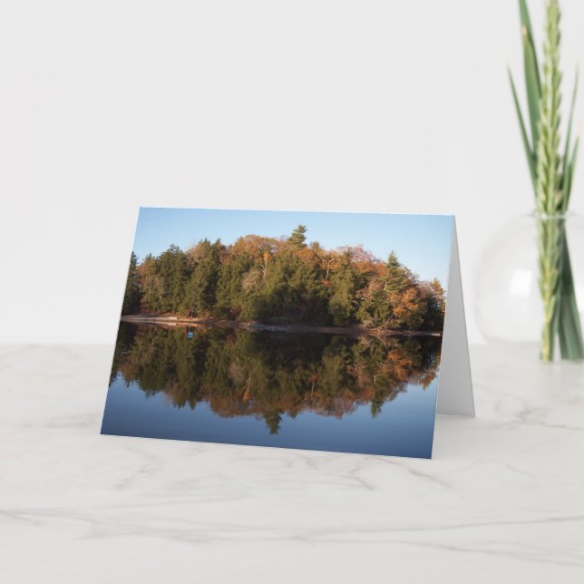Cartão Lago Sebago, Maine (Frente)