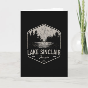 Cartão Lago Sinclair Geórgia ao Ar Livre Vintage 1