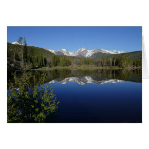 Cartão Lago Sprague I no Parque Nacional Montanhas Rochos