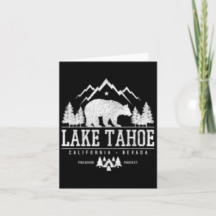 Cartão Lago Tahoe California - Acampamento Natural Bear M