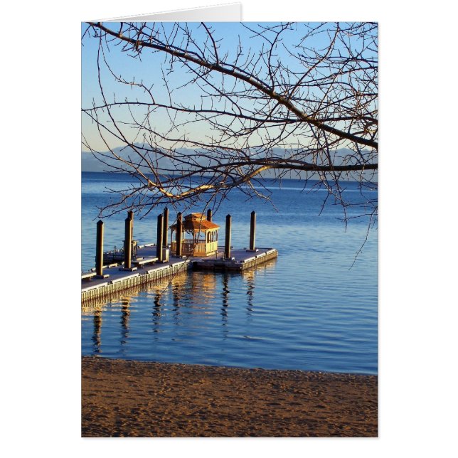 Cartão Lago Tahoe Pier II (Frente)