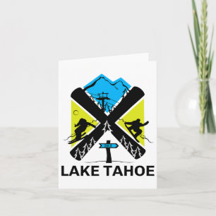 Cartão Lago Tahoe Skiing E Snowboard