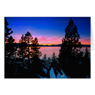 Cartão -Lago Tahoe Sunset 2011
