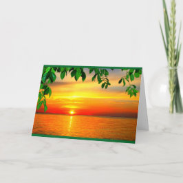 Cartão Lago Winnebago Sunset Pensando Em Você