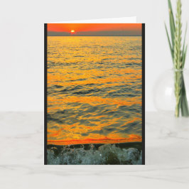 Cartão Lago Winnebago Sunset Pensando Em Você