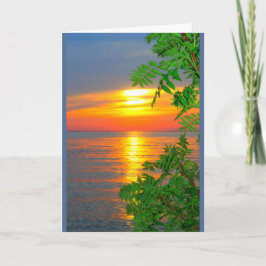 Cartão Lago Winnebago Sunset Pensando Em Você