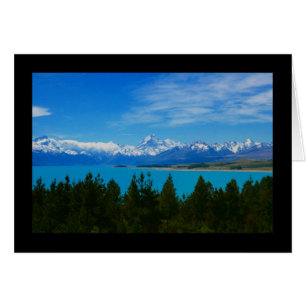 Cartão lago zealand