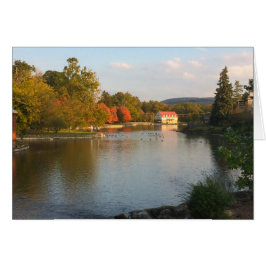 Cartão Lagoa do pato com o moinho na queda