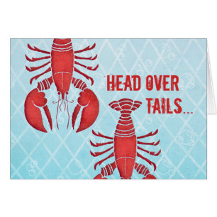 Cartão Lagosta retro