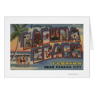 Cartão Laguna Beach, Florida - grandes cenas da letra