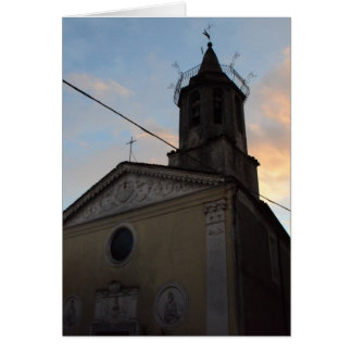 Cartão Laino Borgo Church Sunset