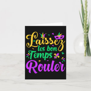 Cartão Laissez Les Bon Temps Rouler Matando Mardi Gras P